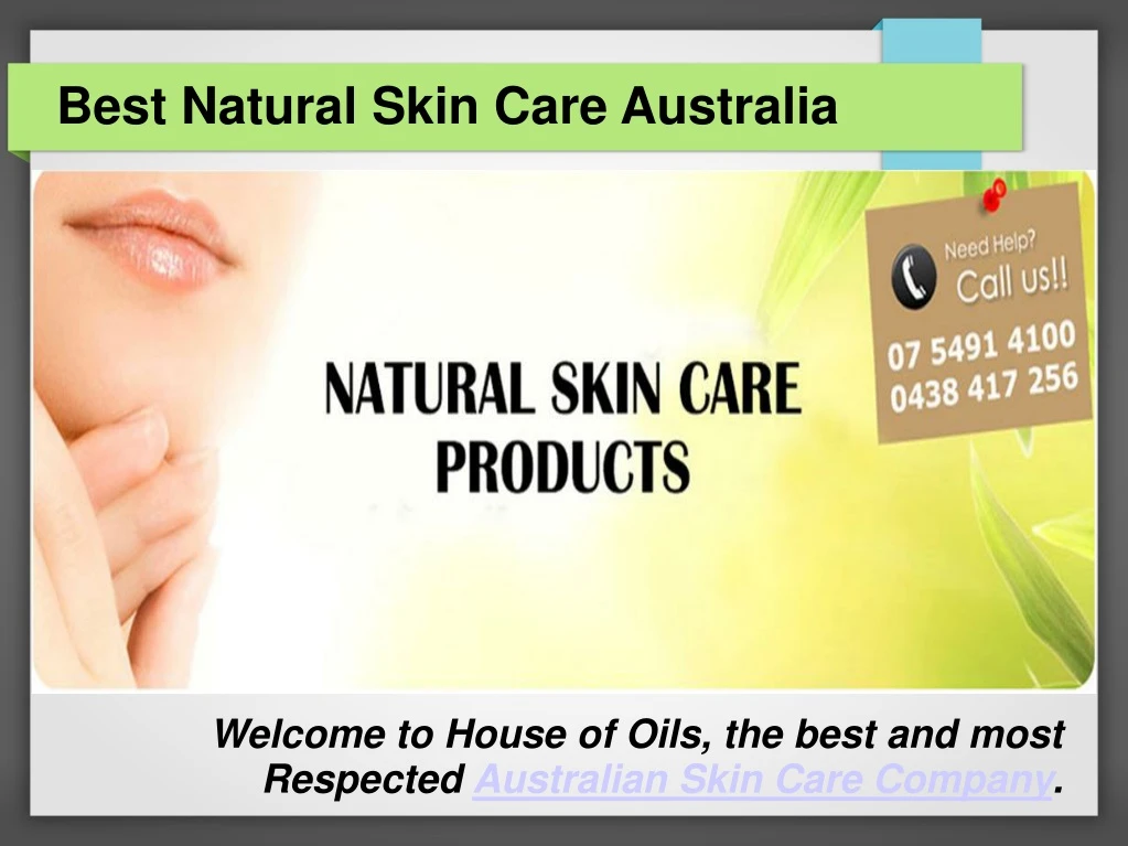 best natural skin care australia