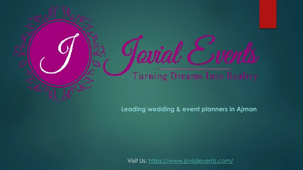 leading wedding event planners in ajman