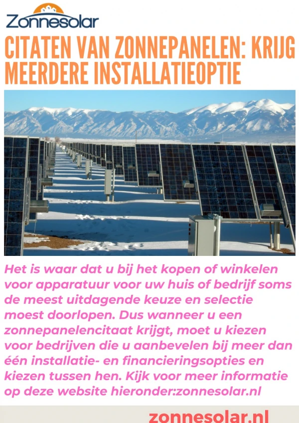 Citaten van zonnepanelen: krijg meerdere installatieoptie