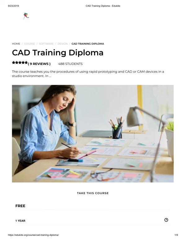 CAD Training Diploma - Edukite