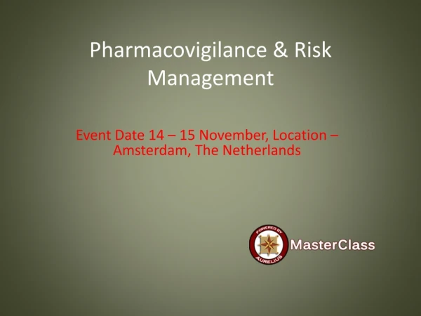 pharmacovigilance risk management