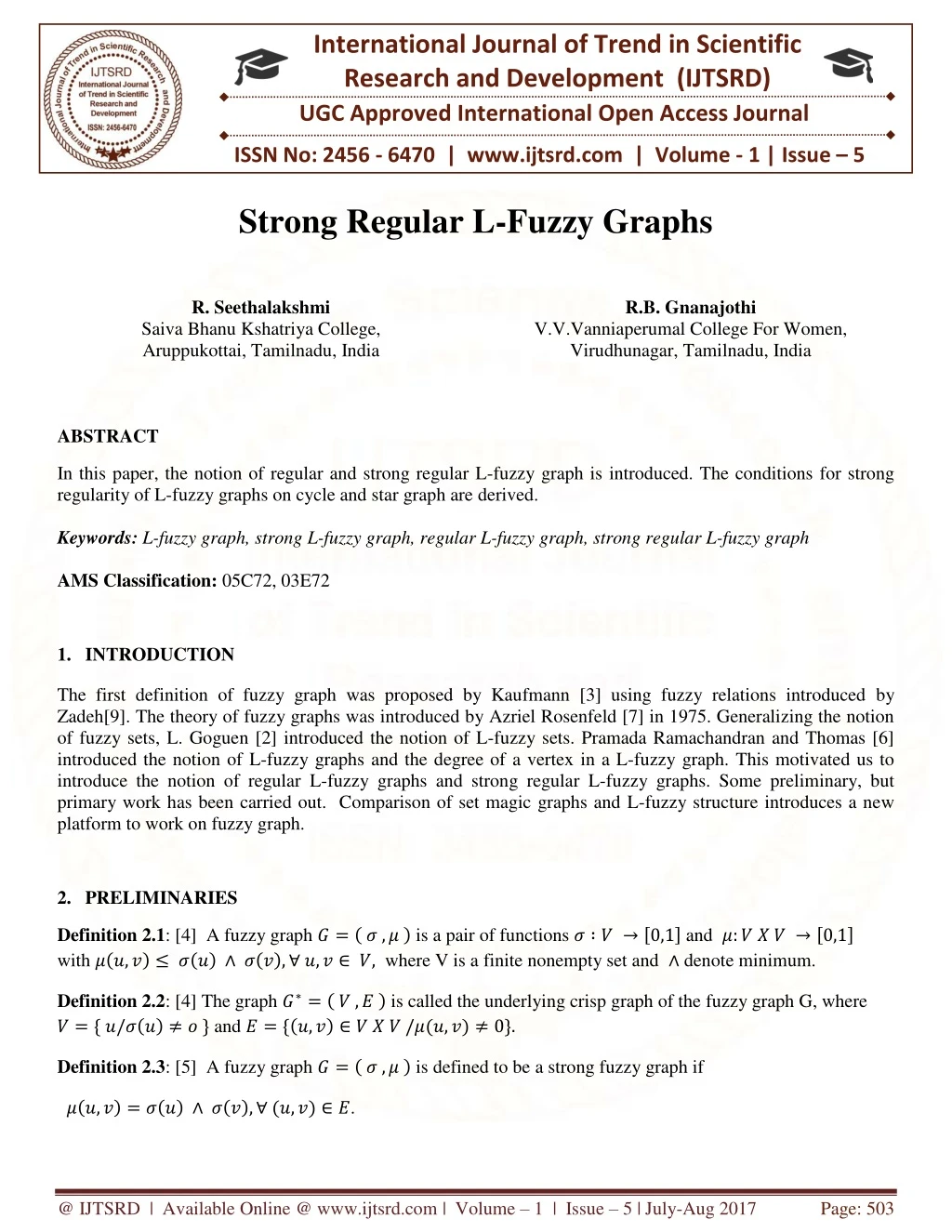 international journal of trend in scientific