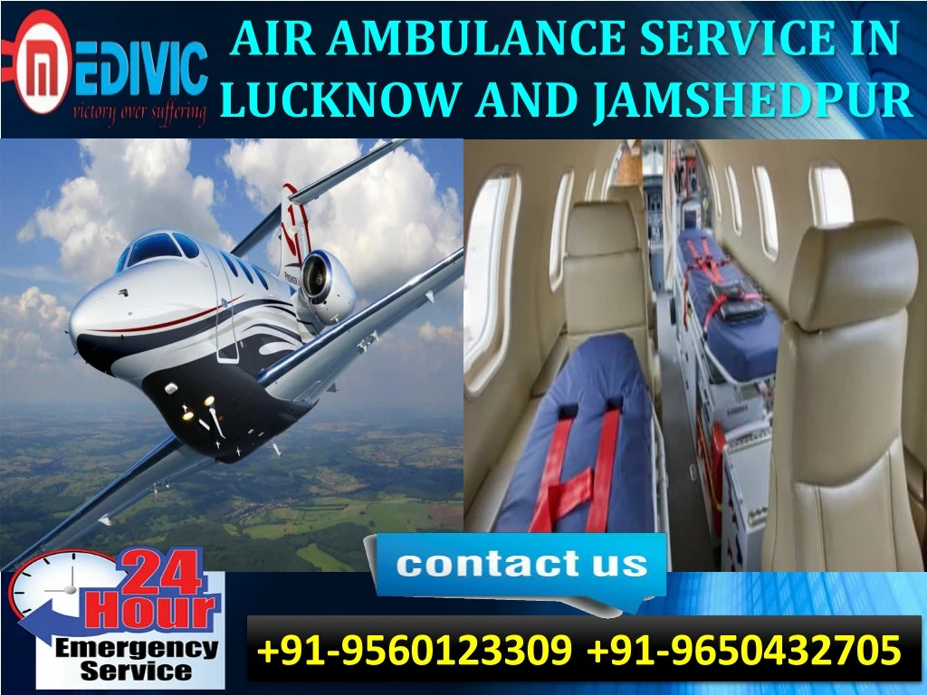 air ambulance service in lucknow and jamshedpur
