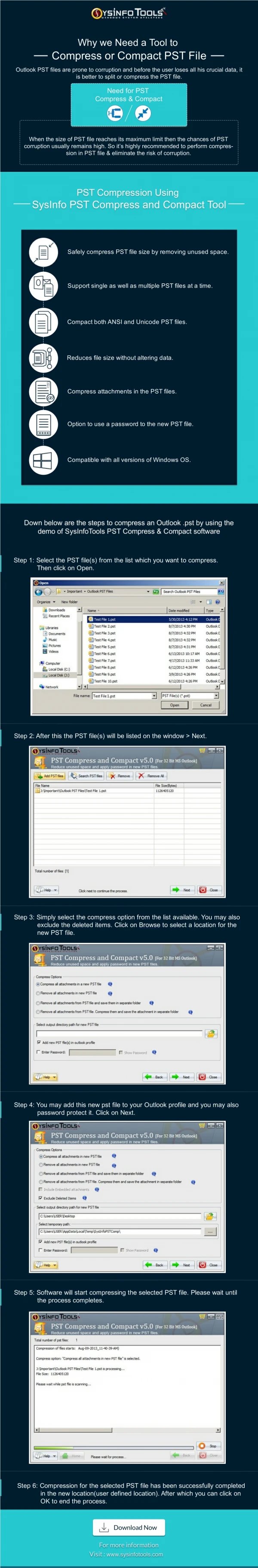 How to Compress PST using compact tool