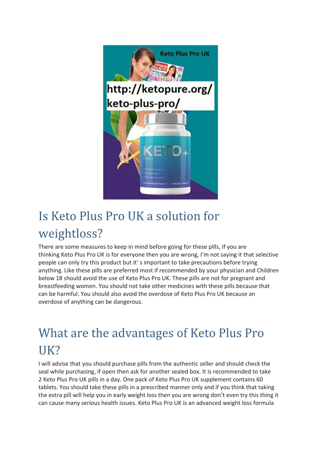 is keto plus pro uk a solution for weightloss