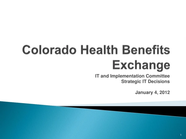 Colorado Health Benefits Exchange