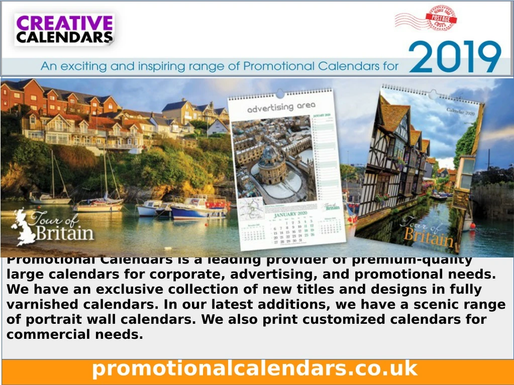 promotional calendars is a leading provider