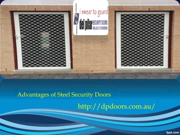 Advantages of Steel Security Doors