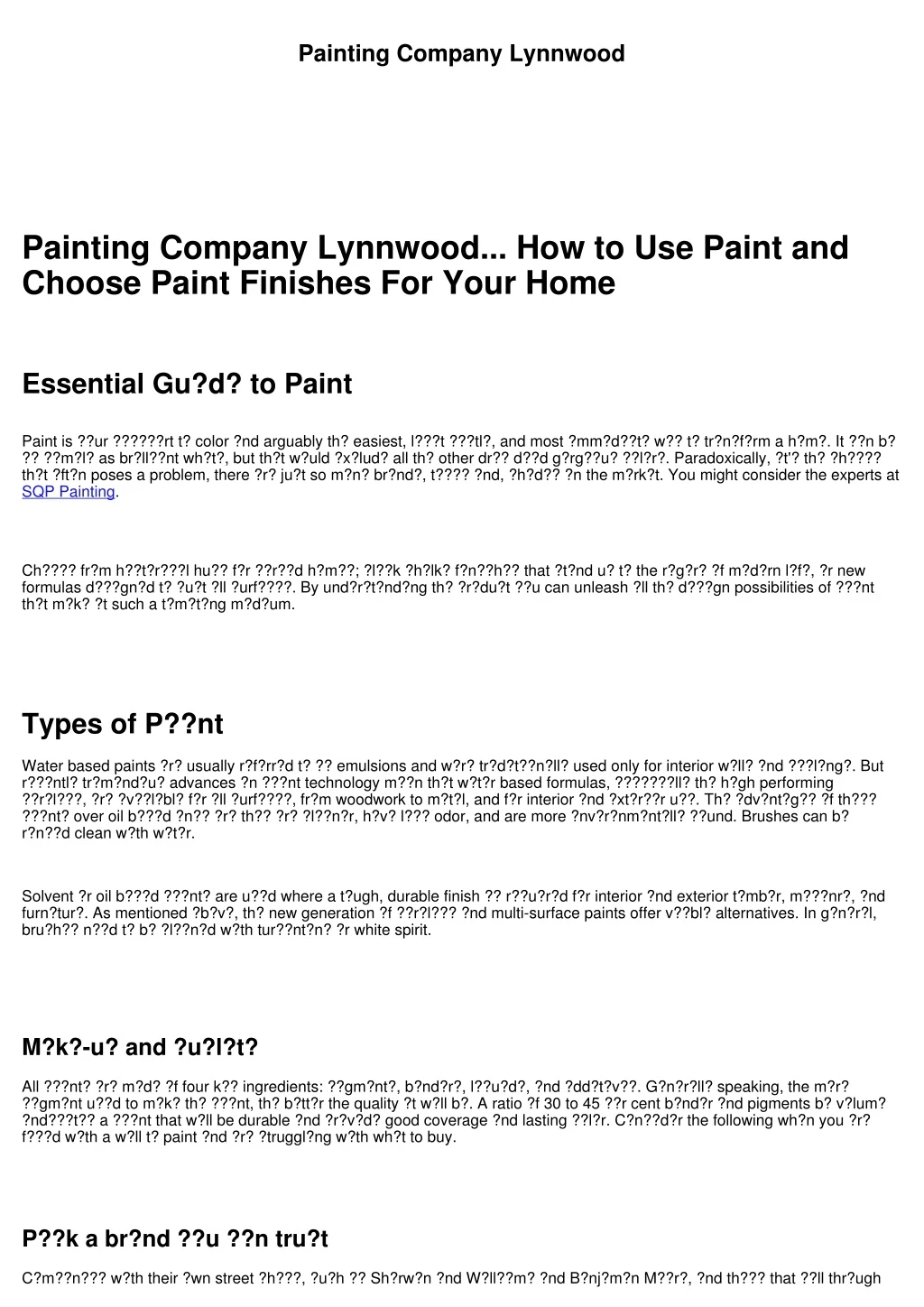 painting company lynnwood