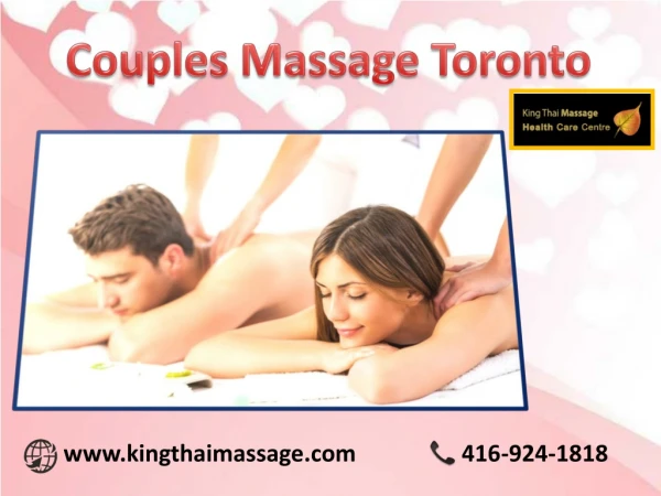 Lighten up with your partner, Book a couples massage Toronto