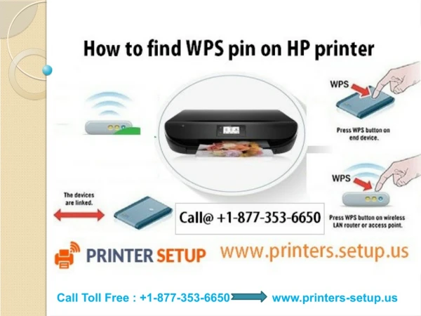 How to find wps pin on hp printer | 1-877-353-6650 | hp printer setup