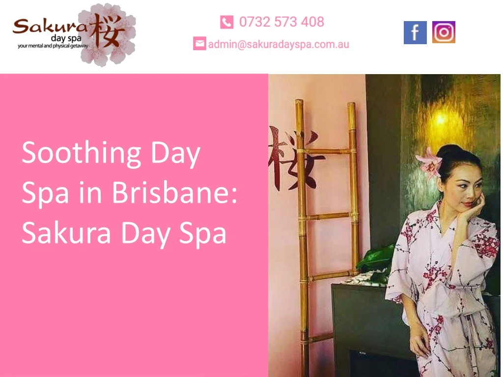 soothing day spa in brisbane sakura day spa