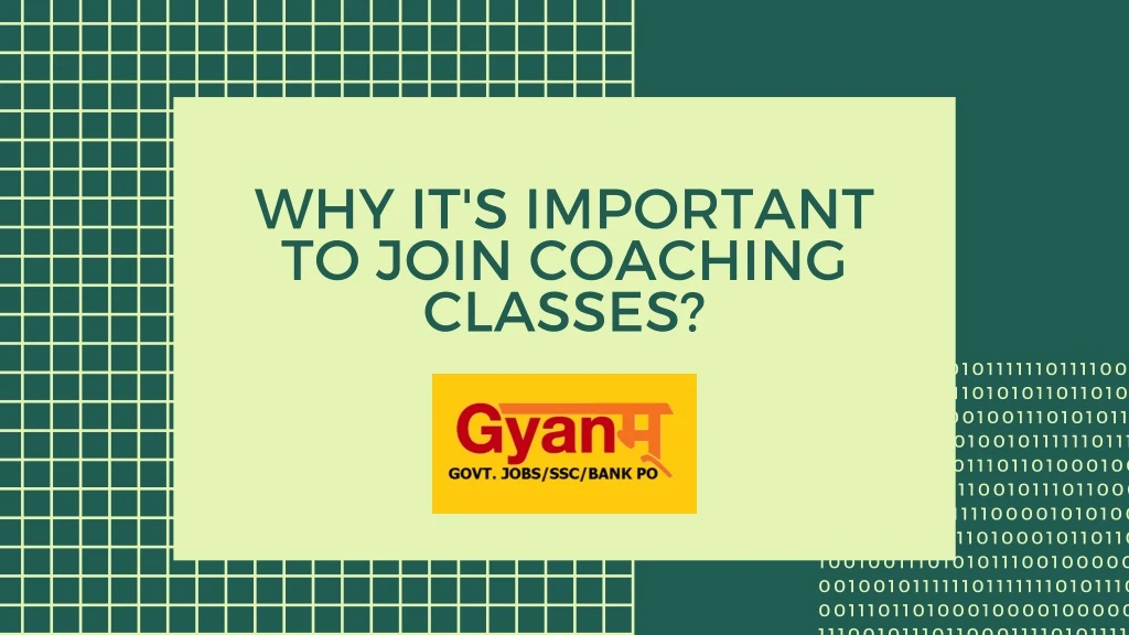 why it s important to join coaching classes