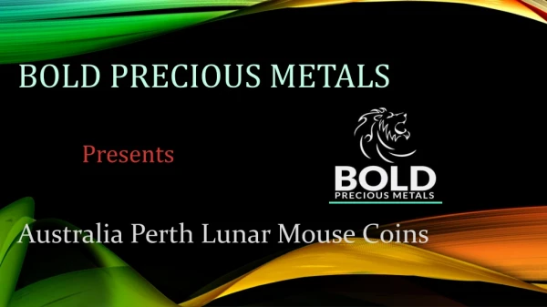 Australia perth Lunar Mouse coins