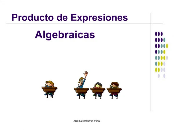 Producto de Expresiones Algebraicas