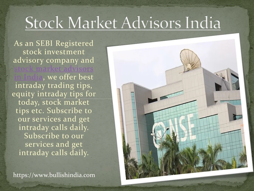 stock market advisors india