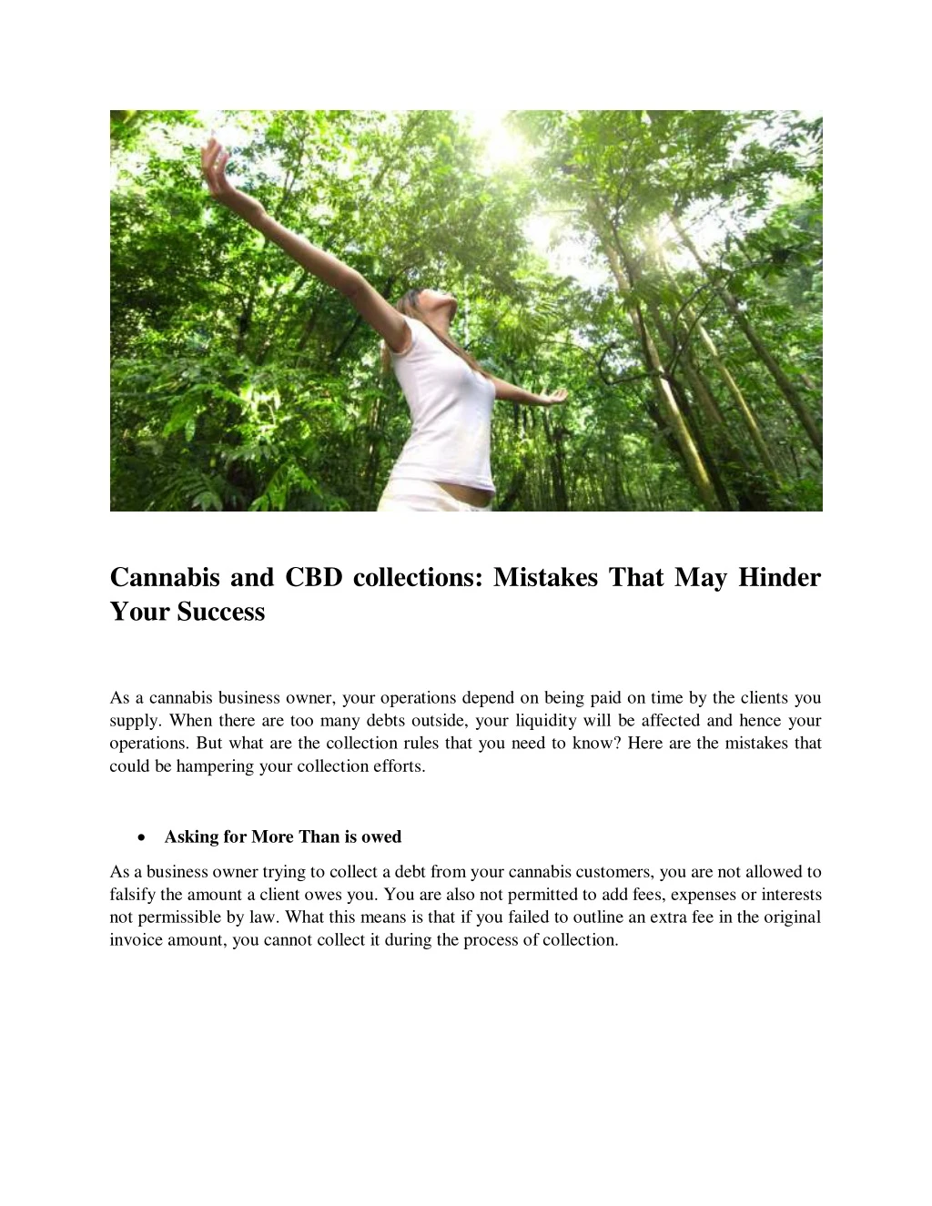 cannabis and cbd collections mistakes that