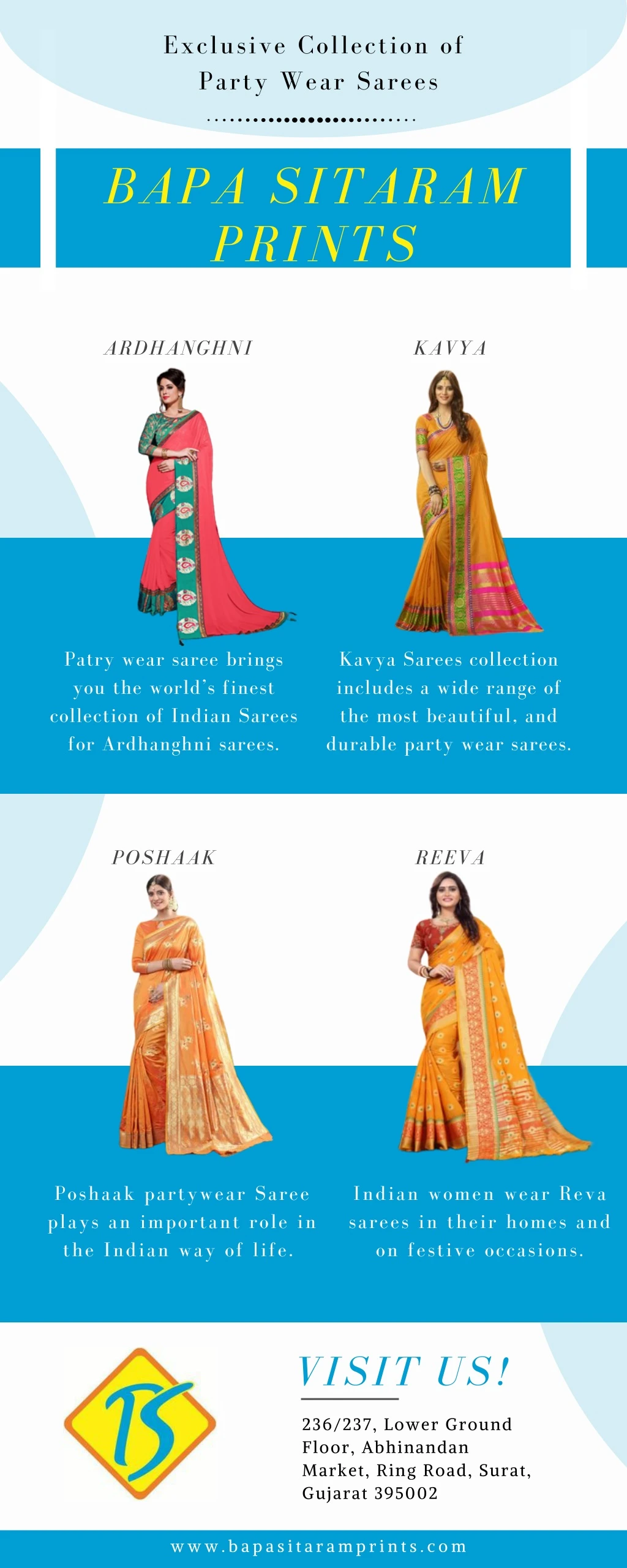 exclusive collection of party wear sarees