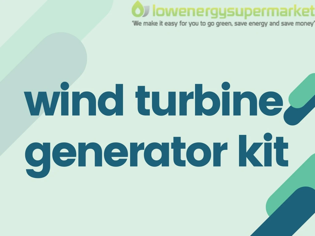 wind turbine generator kit