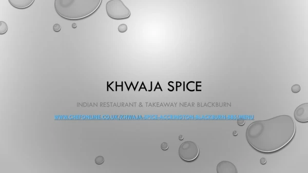 Indian Restaurant & Takeaway near Blackburn