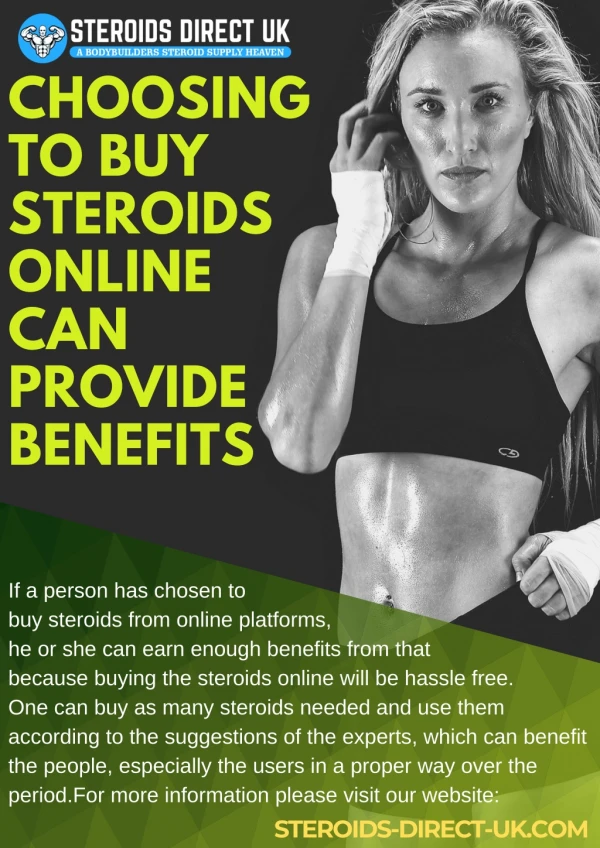 Choosing To Buy Steroids Online Can Provide Benefits