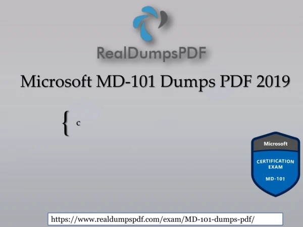 Microsoft MD-101 Dumps Pdf - Avail The Chance To Pass