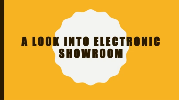 Electronic Showroom