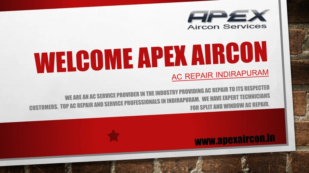 welcome apex aircon ac repair indirapuram