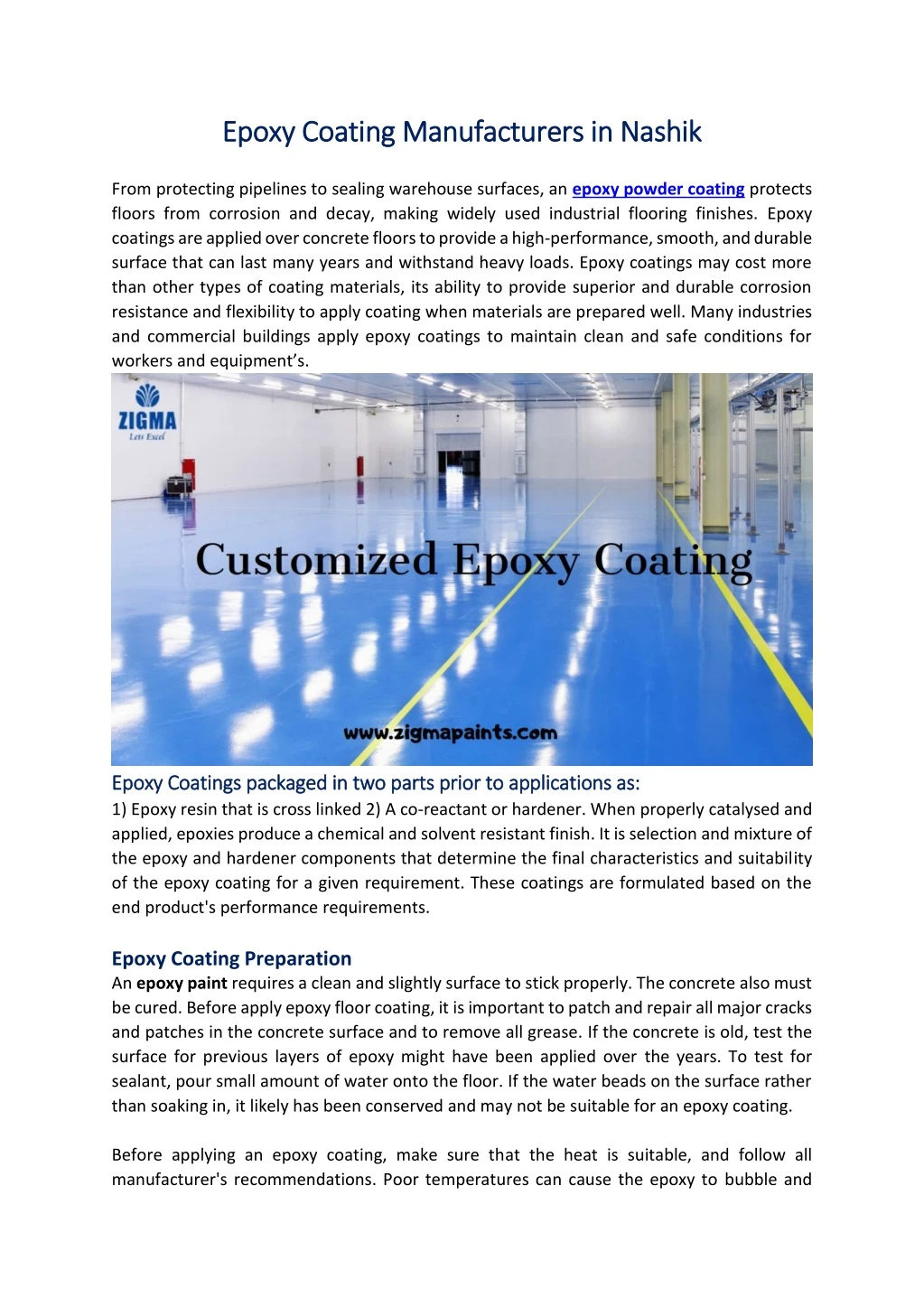 epoxy coating manufacturers in nashik epoxy