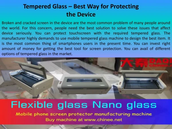 Tempered Glass - Best Way for Protecting the Device