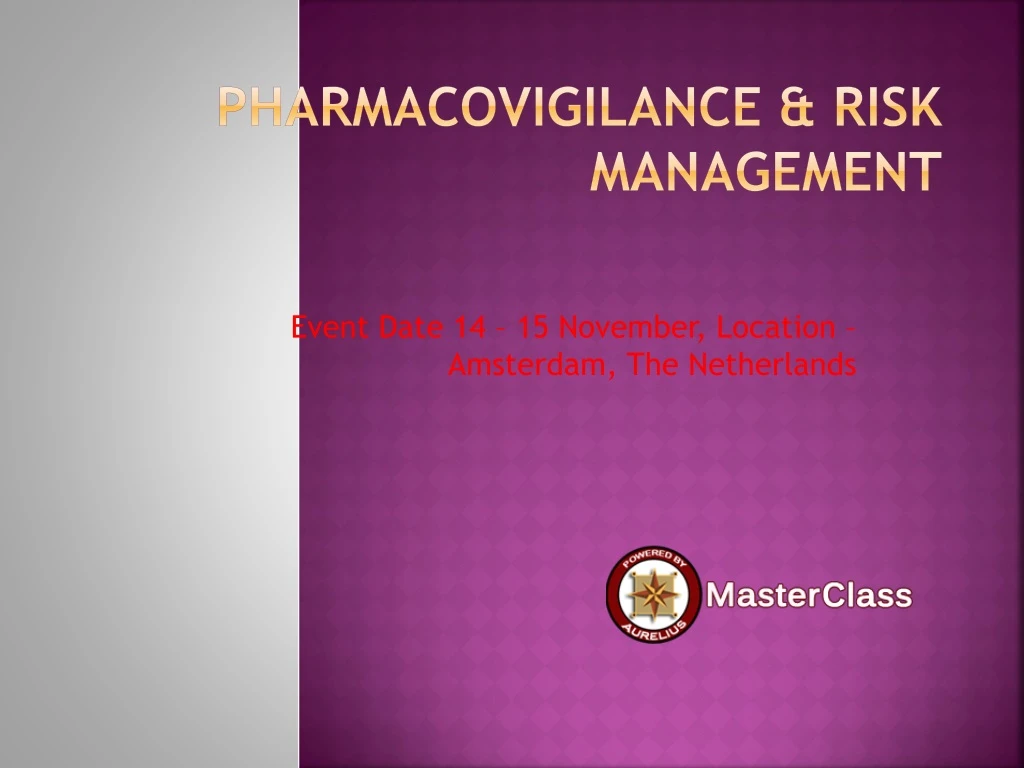 pharmacovigilance risk management