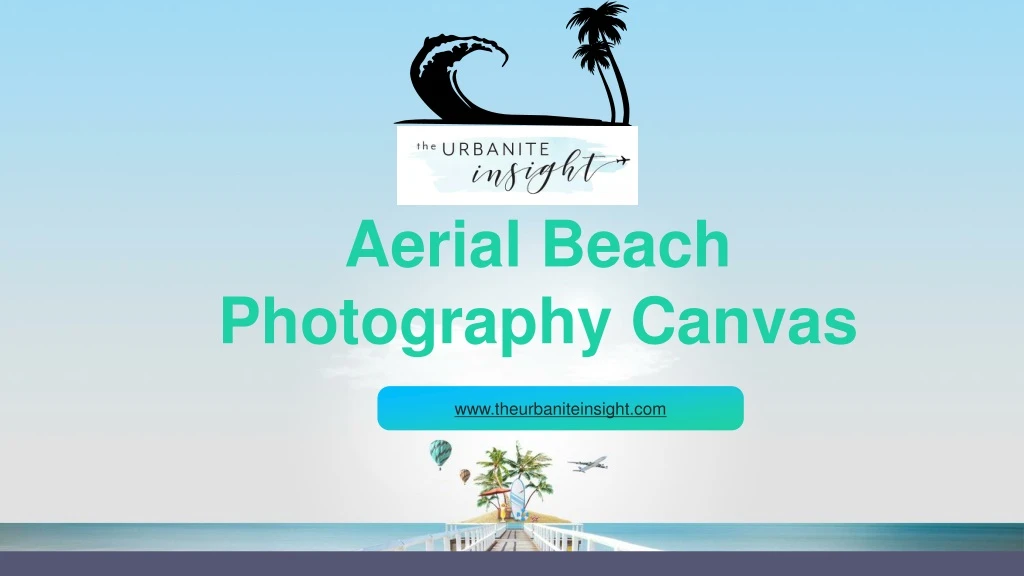 aerial beach photography canvas