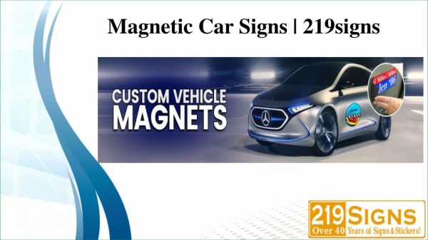 Magnetic car signs |Custom vehicle magnets|219 signs