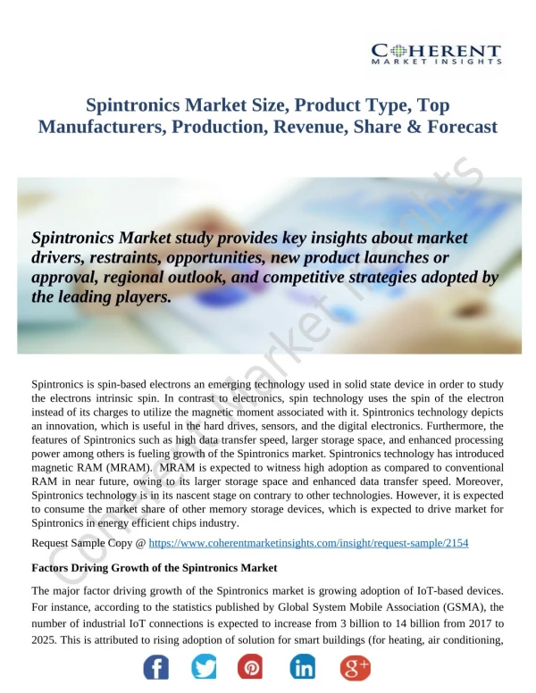 Spintronics Market 2026: Research Focuses On Exploring Factors Influencing The Industry Development