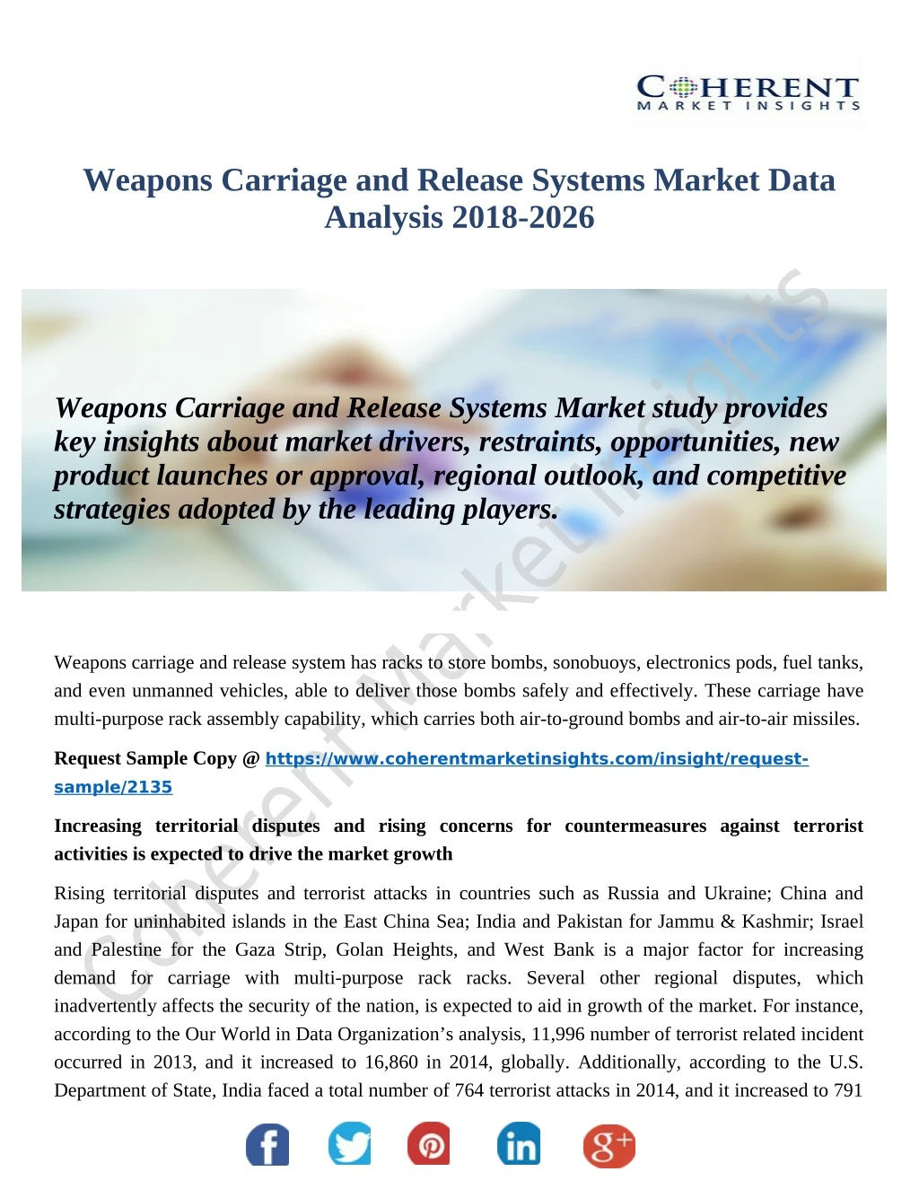 weapons carriage and release systems market data