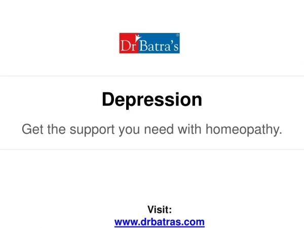 Depression - Symptoms, Homeopathy treatment