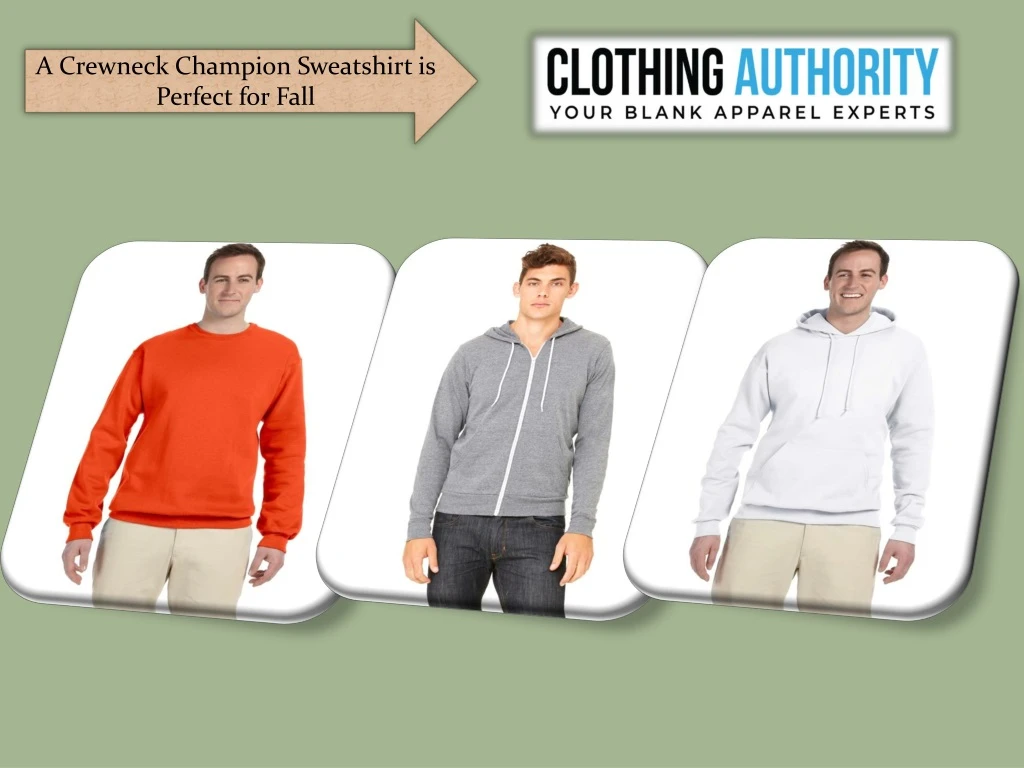 a crewneck champion sweatshirt is perfect for fall