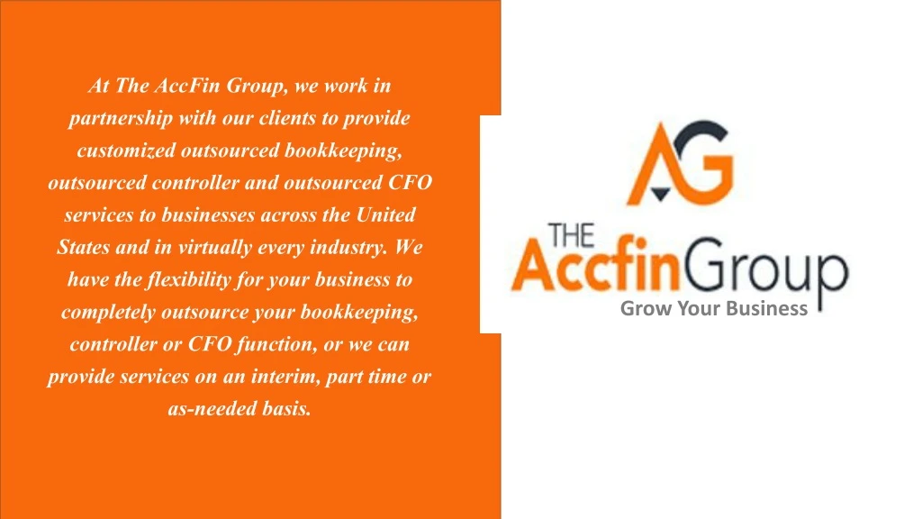 at the accfin group we work in partnership with