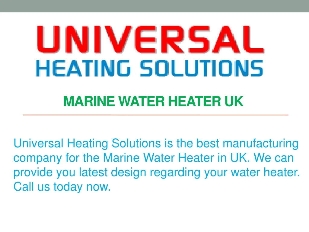 marine water heater uk