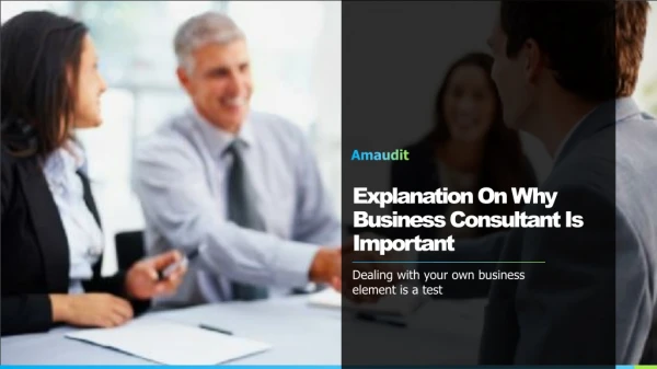 Explanation On Why Business Consultant Is Important