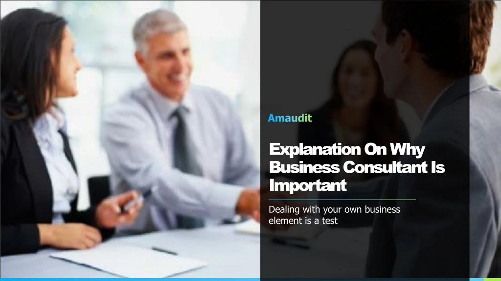 explanation on why business consultant is important