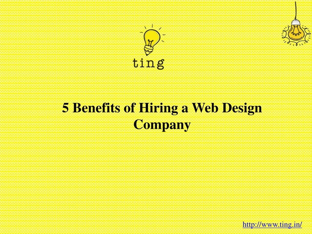 5 benefits of hiring a web design company