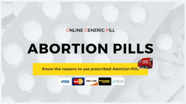 Know the intelligence to use prescribed Abortion kit
