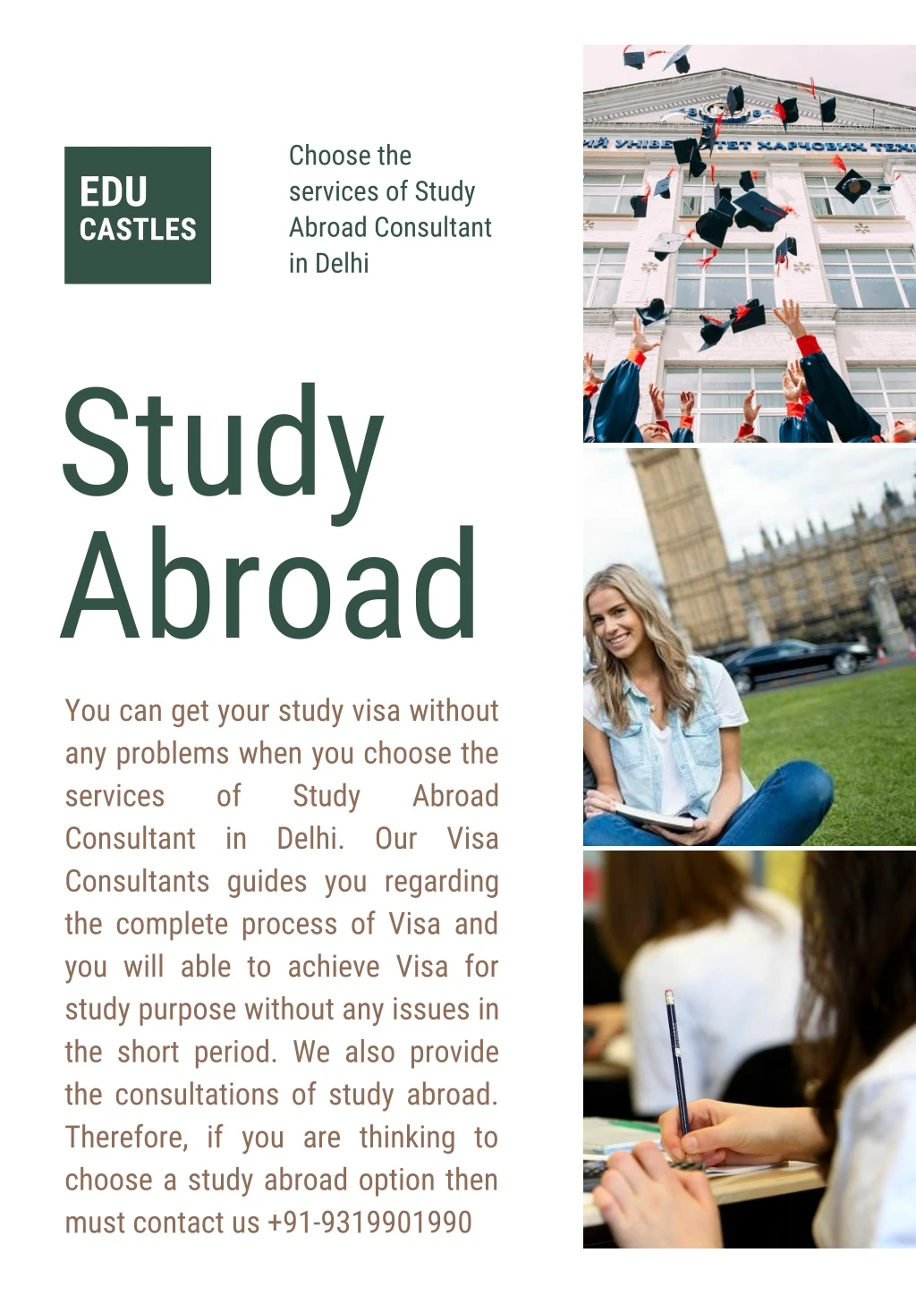 choose the services of study abroad consultant