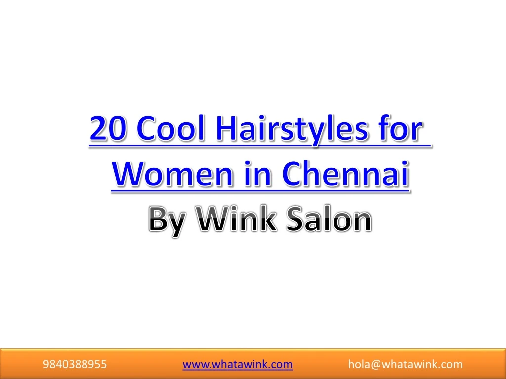 2 0 cool hairstyles for women in chennai by wink