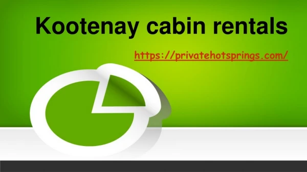Kootenay cabin rentals
