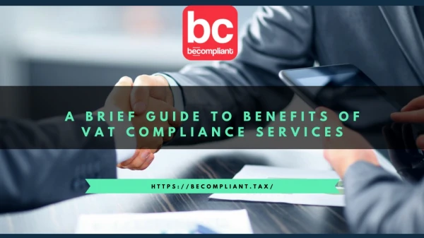 A Brief Guide to Benefits of Vat Compliance Services