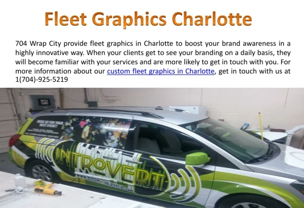 Custom Fleet Graphics in Charlotte