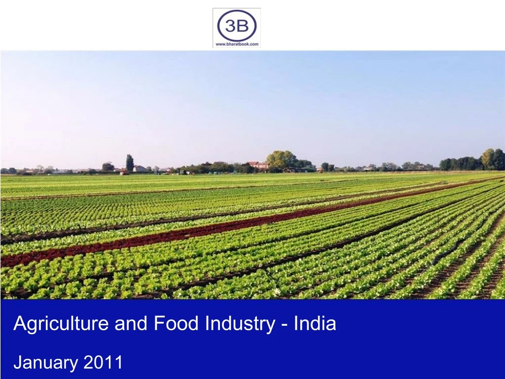 agriculture and food industry india