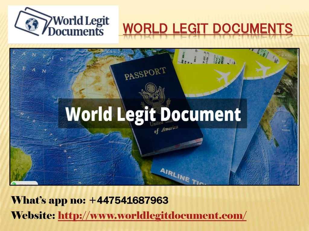 world legit documents